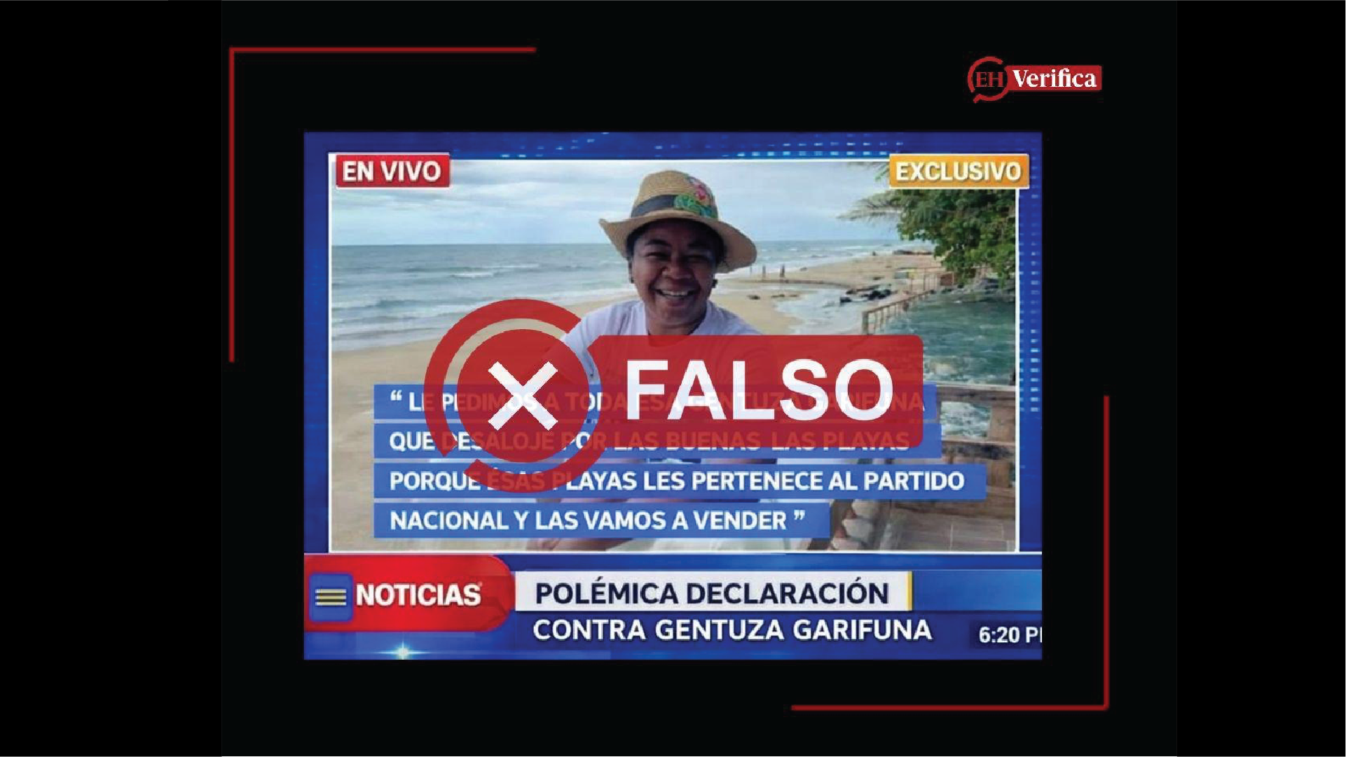 Johana Bermúdez no dijo que las playas hondureñas le pertenecen al Partido Nacional